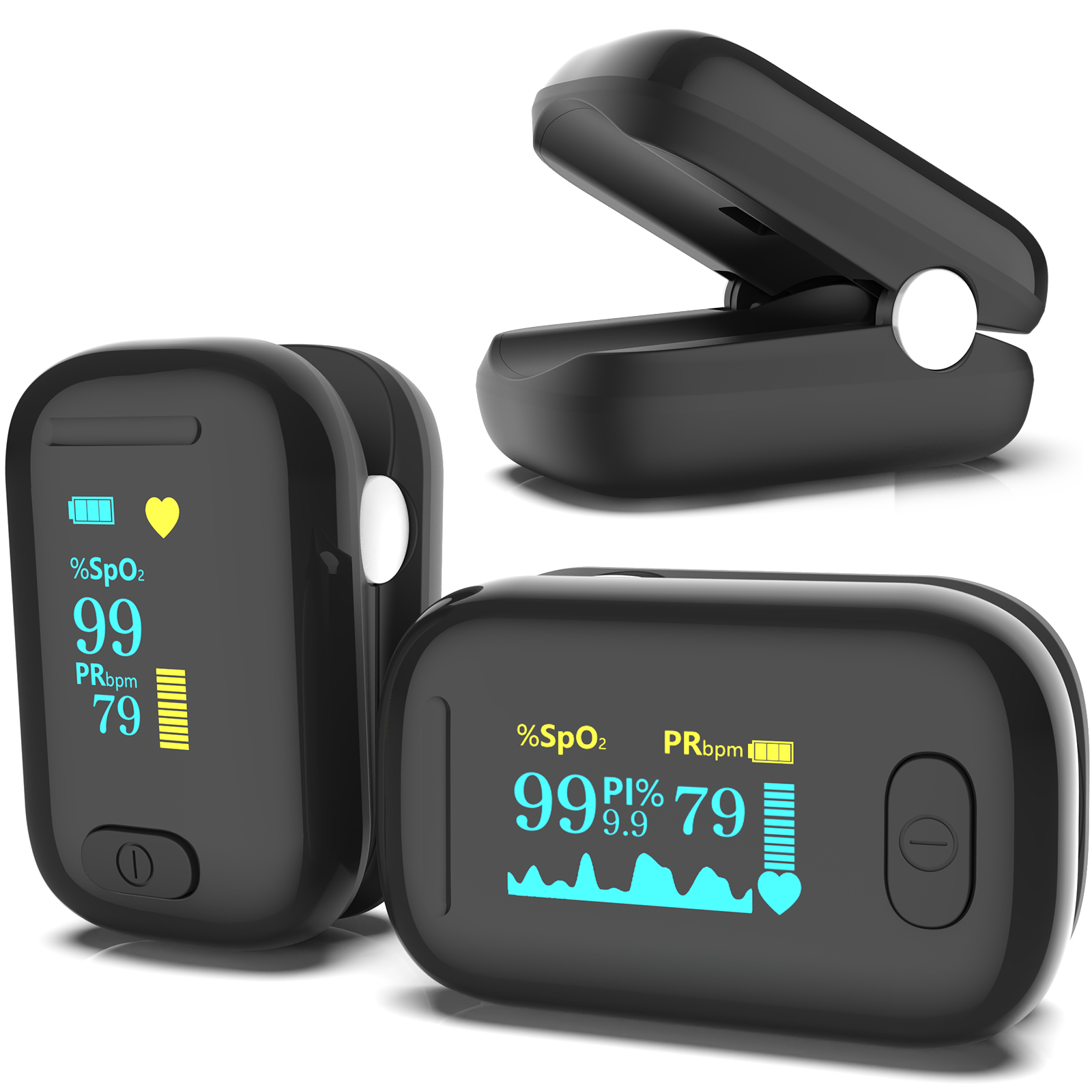 Oxygen Saturation Monitor Fingertip - C5AO 손가락 끝 맥박 산소 측정기