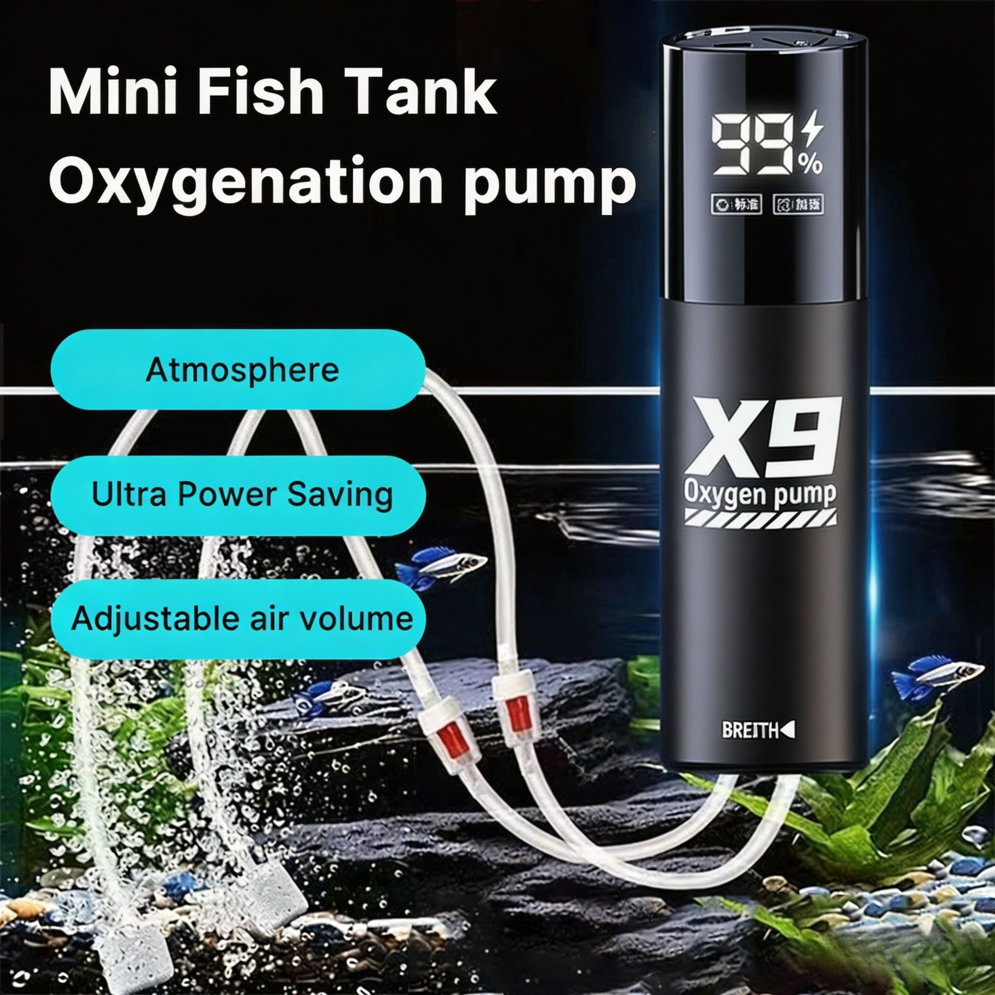 수족관 물고기 탱크 산소 펌프 충전 이중 목적 공기 펌 - Portable Oxygen Concentrator Battery 리뷰 및 가격