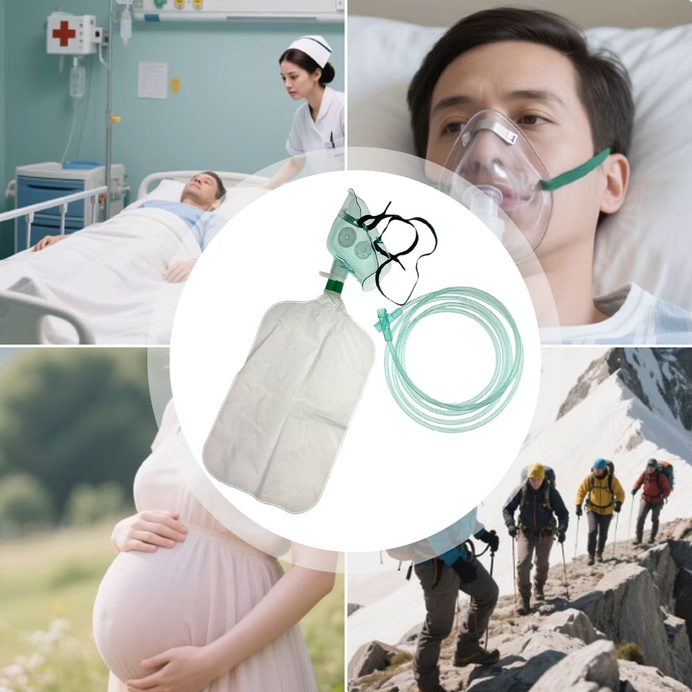 5-10개 일회용 성인용 고농도 산소 마스크(튜브 포함 - Oxygen Mask Reservoir Bag Adult 리뷰 및 가격