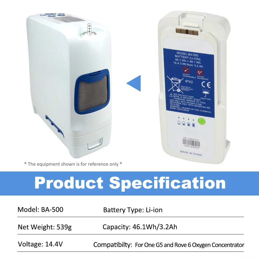 BA-500 배터리 교체용, 8셀, Inogen One - Portable Oxygen Concentrator Battery 리뷰 및 가격