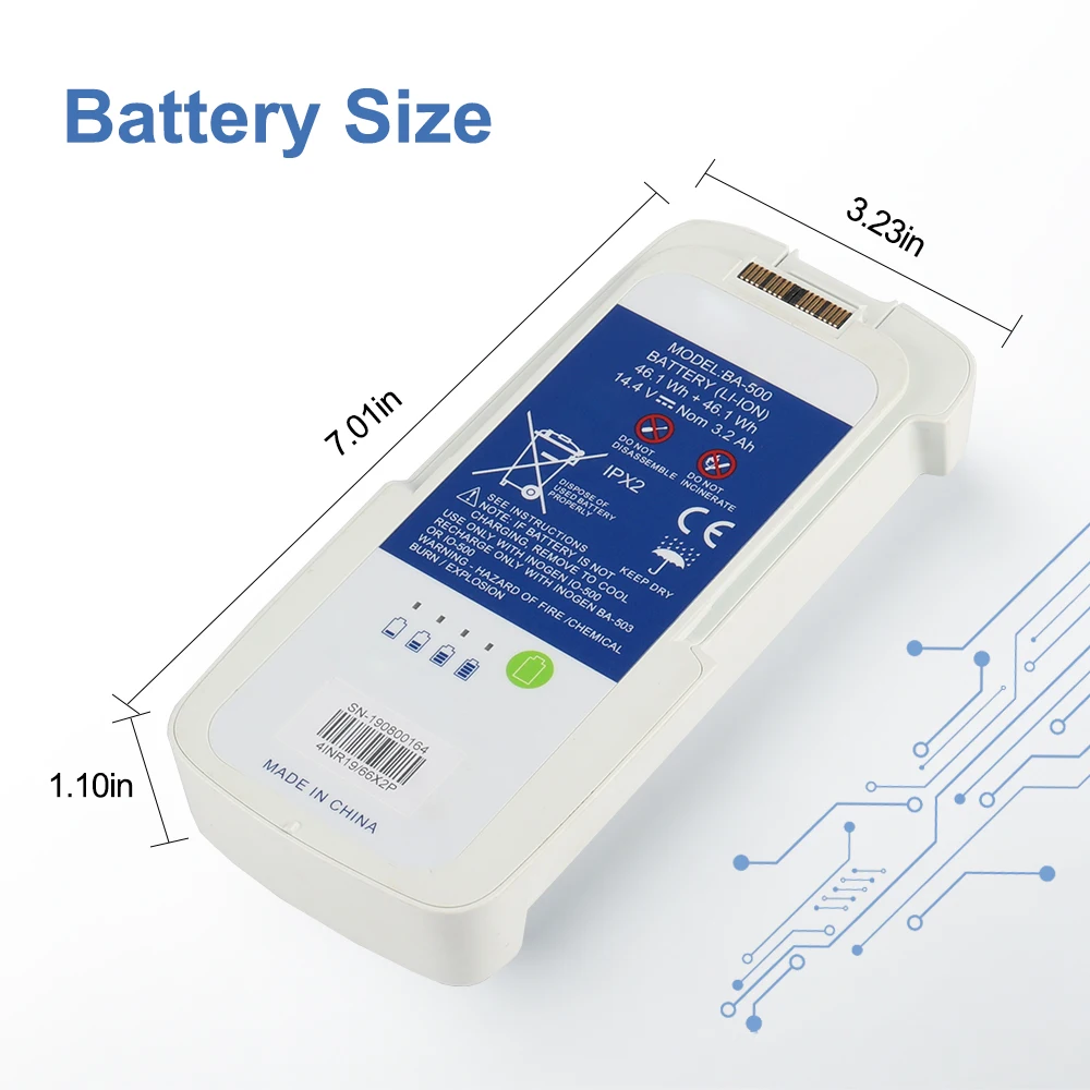 BA-500 배터리 교체용, 8셀, Inogen One - Portable Oxygen Concentrator Battery 리뷰 및 가격