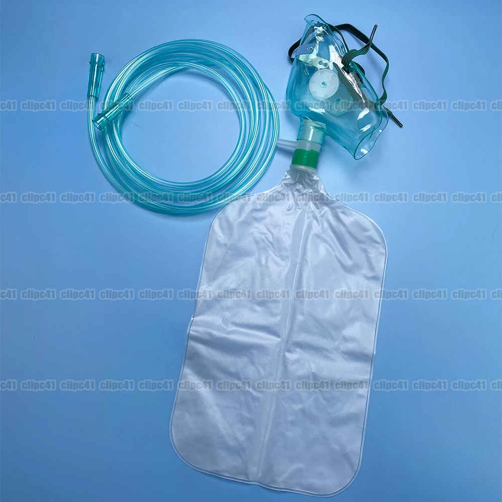 1-10개 성인용 고농도 산소 마스크(튜브 포함) -  - Oxygen Mask Reservoir Bag Adult 리뷰 및 가격